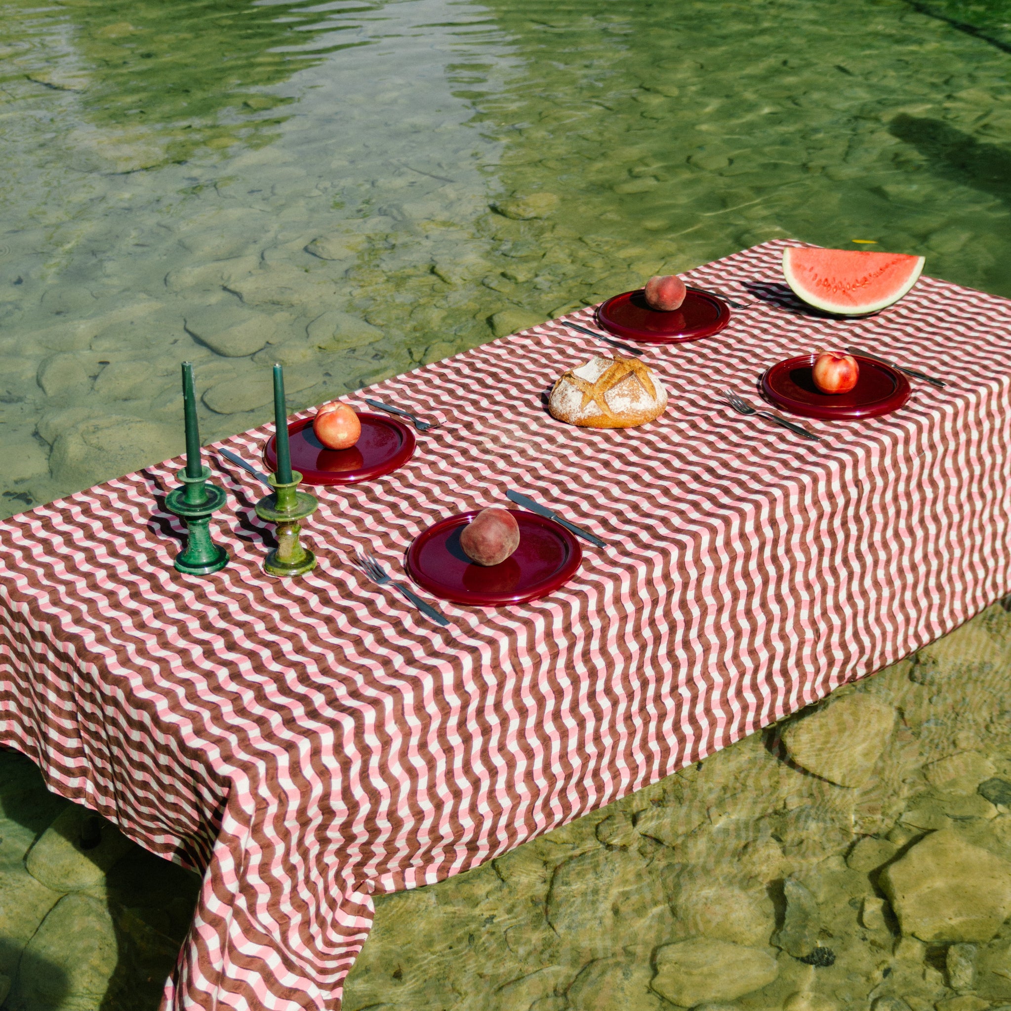Sabi Pink Tablecloth